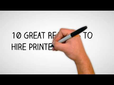 Office Printer Rentals: 10 Great Reasons to Hire Printers