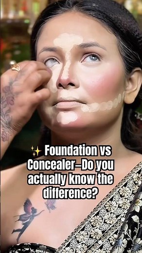 ✨ Foundation vs Concealer—Do you actually know the difference? #makeup #makeuptutorial