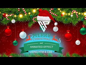 How To Make Mery Christmas Animated Effect - Using Html & CSS