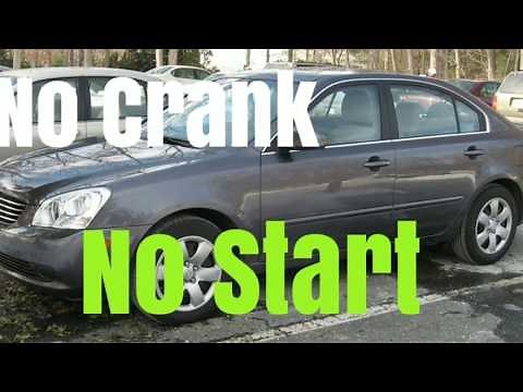 No Crank, No Start problem with a 2009 KIA OPTIMA...One Click...Fixed...