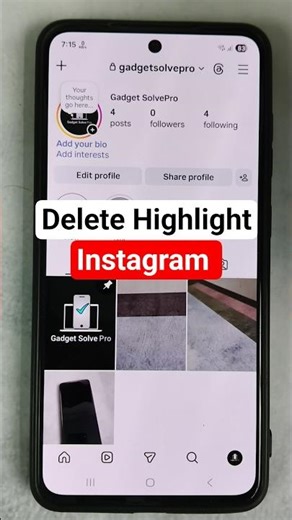 how to delete instagram highlight | instagram highlight remove kaise kare #instagram #delete