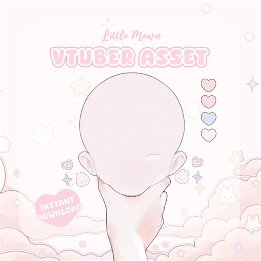 Vtuber Asset | Cute Face Squish | Vtube Studio - Etsy Sweden