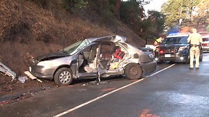 FATAL WRECK: A woman is dead and a CHP injured in an early morning crash on Highway 101 in Sausalito. KRON4's Dan Thorn tells us how it happened. https://tinyurl.com/y7jzh4o2 | KRON 4 News
