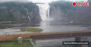 【LIVE】 Webcam Montmorency Falls Park - Quebec City | SkylineWebcams