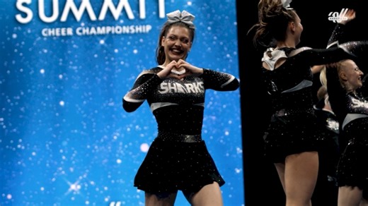 Fins Up For The Sharks Cheer Squad