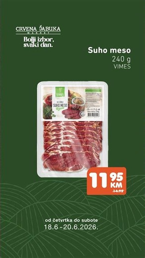 Crvena jabuka market - Vikend akcija 18.6. - 20.6.2026.