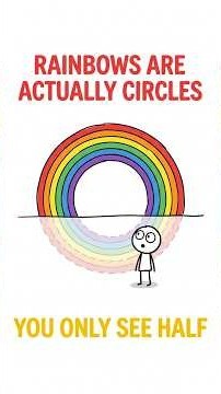 Rainbows Are Round | Here's Why You Only See Half #shorts