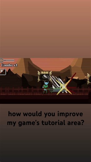 how would yall improve my games tutorial area? #indie #gaming #gamedev