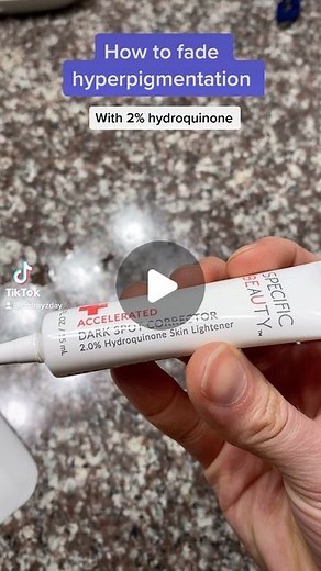 Andrea Suarez, MD PhD FAAD on Instagram: "Hydroquinone is the gold standard for fading dark spots. Here are some tips on how to use it: 1. Wash your face first to allow for better penetration. If there is dirt or cosmetics on the skin, this can interfere with uptake & increase irritation. 2. Apply HQ to the dark spot or discolored area only. Don’t apply to areas of your normal surrounding skin color as this can lead to hypopigmentation. You only need a tiny amount to cover the affected area with