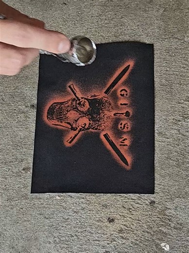 DIY Airbrushed Patches for Punk Style