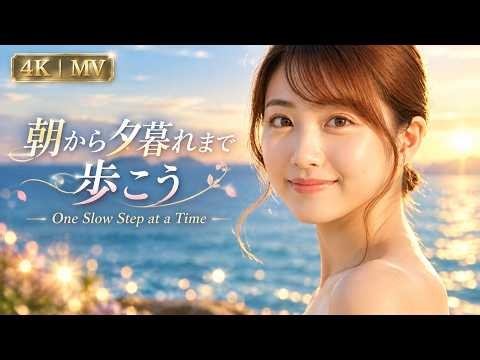 Angelique Miyuki【4K】「朝から夕暮れまで歩こう ～One Slow Step at a Time～」｜朝７時に聴いてほしい歌｜癒しの音楽・Healing Music｜通常サイズ