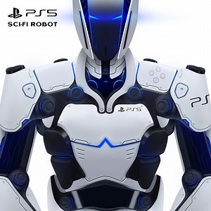 PlayStation 5 Sci-Fi Robot Concept art