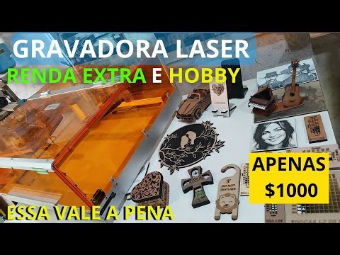 RENDA EXTRA! 1001 POSSIBILIDADES com MAQUINA CORTE E GRAVURA LASER _ CNC TOOCAA L2 _ Tutorial Review