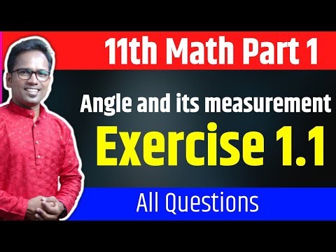 11th Math 1 | Chapter 1 | Angle and its measurement | Exercise 1.1