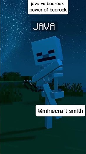minecraft video java vs bedrock edition(Animation)#shortvideo