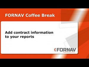 Add contract information to your reports