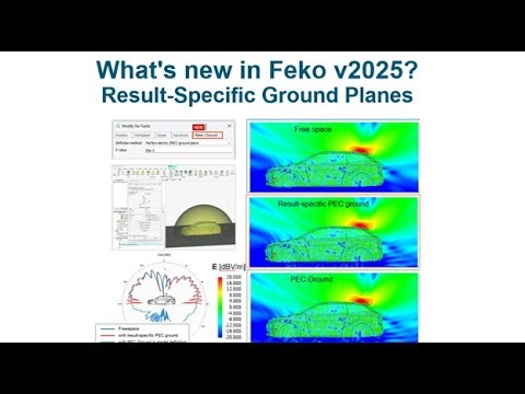 What's New in FEKO v2025? Result Specific Ground Planes