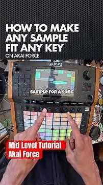How to make any sample fit any key on Akai Force #AkaiForce #akaipro #musicproduction