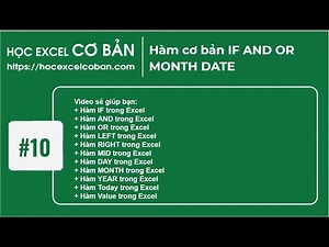 Learn Basic Excel | #10 Basic Functions IF AND OR MONTH DATE