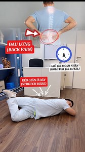Lower back decompression exercise you can do without any support #vungocson #drson | Vũ Ngọc Sơn