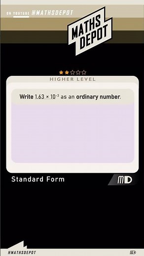 3 Steps to Mastering Standard Form #maths #shorts #mathhelp #mathsshorts #mathstricks #mathematics