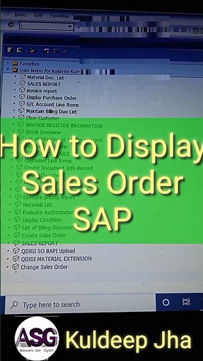 Display Sales Order sap | sap | sap course | VA03 | Accounting | sales order | display sales order