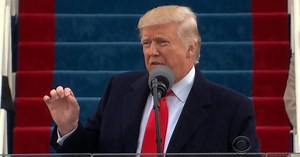 Trump speaks to his supporters in defiant inaugural address