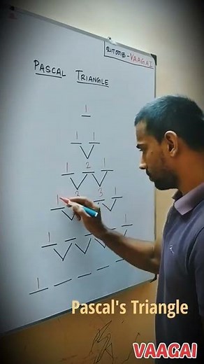 Pascal's Triangle Easy Way #shorts