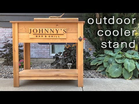 Do It Yourself Outdoor Cooler Stand