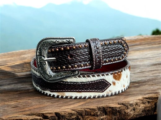 COWHIDE Leather Belt 100% Genuine Full Grain Cowhide Belts for Men and Women Genuine Cowhide Belts for Cowboys Cowgirls Father's Day Gift - Etsy