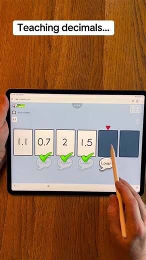 Play Your Cards Right: A game for the whole class when learning decimals. #primaryteacher #teacher #ect #schoollife #decimals