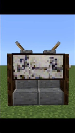 Minecraft Old TV Build Hack (So Real!) 😱#minecraft#shorts
