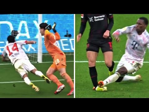 Jackson & Luis Díaz BOTH Sent Off vs Leverkusen | Bayern Munich Vs Leverkusen