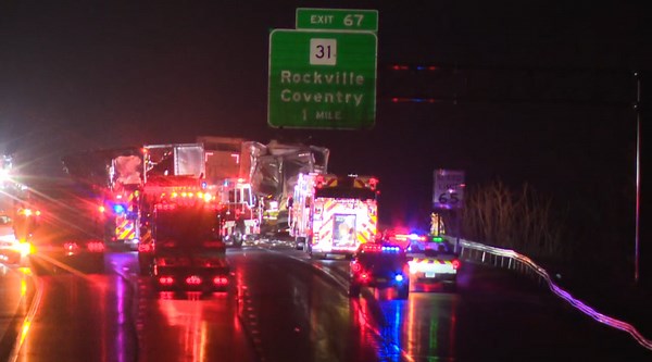 Truck driver dies after crashing into parked tractor-trailer in Vernon