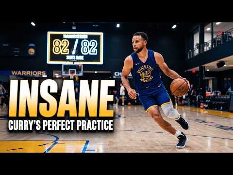 🚨 Stephen Curry Hits 82 STRAIGHT Threes in INSANE Warriors Training Video! 🔥