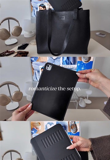 Romanticizing my set up 🤌🏼 iPad Pro 11” M4 and Apple Pencil Pro #ipad #ipadpro #ipadcase #productivity #desksetup