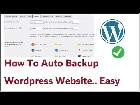 How To Auto Backup Wordpress Website Using Updraft plus plugin