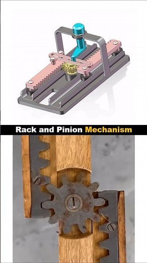 Rack & Pinion Mechanism#RackAndPinion#RackPinion#gearsystem#gearmechanism#machinedesign@Er_Simmu1014