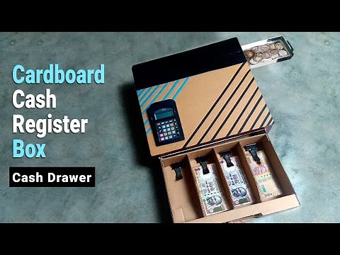 Cardboard Cash Register Box | Cash Drawer | Money Box