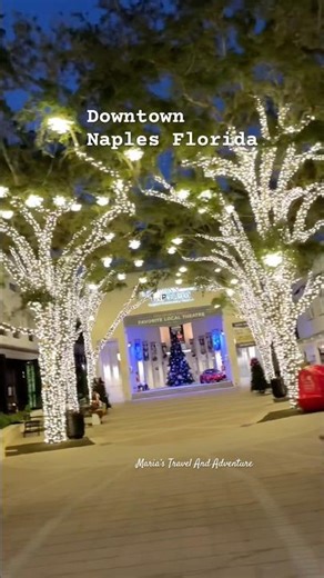 Strolling Around Downtown Naples To See Some Christmas Lights