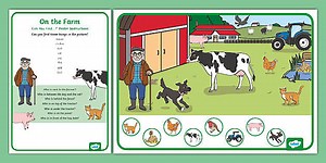Positions on the Farm Can You Find...? Poster and Prompt Card Pack