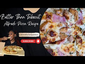 Creamy cheesy Alfredo pizza recipe