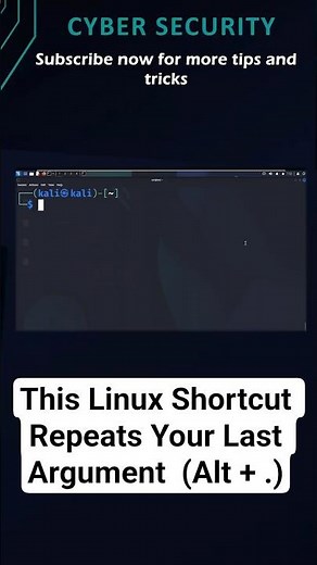 This Linux Shortcut Repeats Your Last Argument (Alt + .) #viral #linux