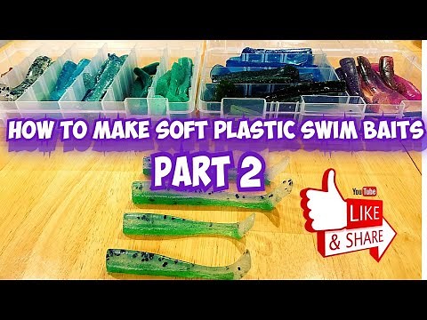 How To Make Soft Plastic Swim Baits- Part 2 Pouring The Swim Bait
