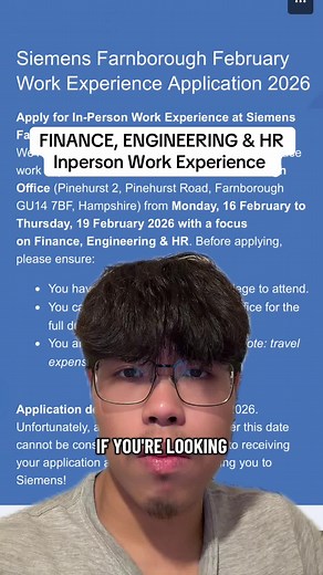 In-Person Work Experience Opportunities in Finance, Engineering, and HR