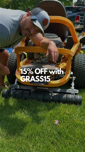 Andrew Carlson on Instagram: "The secret to lawn stripes! The Checkmate lawn striping kit from @bigleaguelawns_usa Score 15% OFF with code GRASS15 at bigleaguelawns.com #lawncare #dıy #lawnstripes #satisfying #howto #grass"