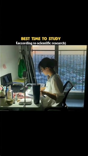 best time for study...scientific research#studytime#studytips#study#success #studyhabits#shorts