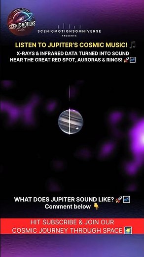Jupiter X-Ray Music! 🎵 Hear the Great Red Spot & Auroras from Space | Hubble & Chandra