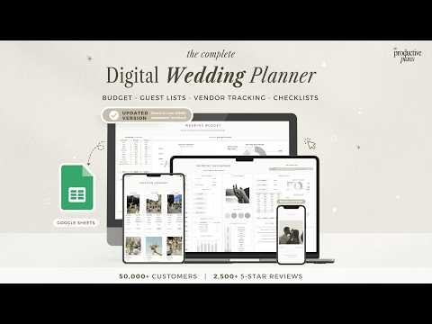 Ultimate Wedding Planner Spreadsheet — Budget, Guest List, Seating Plan & More (Full Walkthrough)