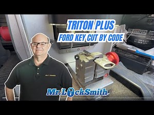 Triton PLUS Key Machine Ford Intercepter Key cut by Code | Mr. Locksmith™